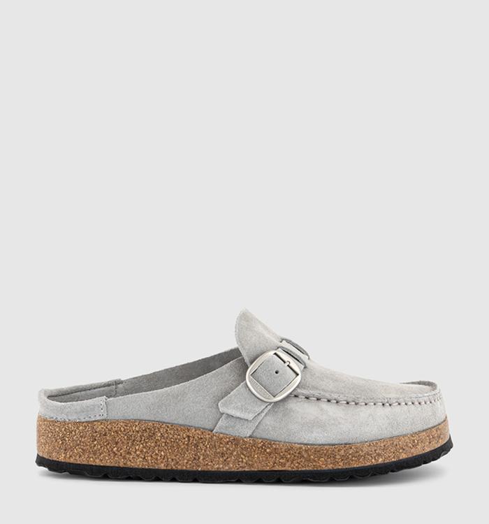 BIRKENSTOCK Buckley Clogs Mineral Grey Suede