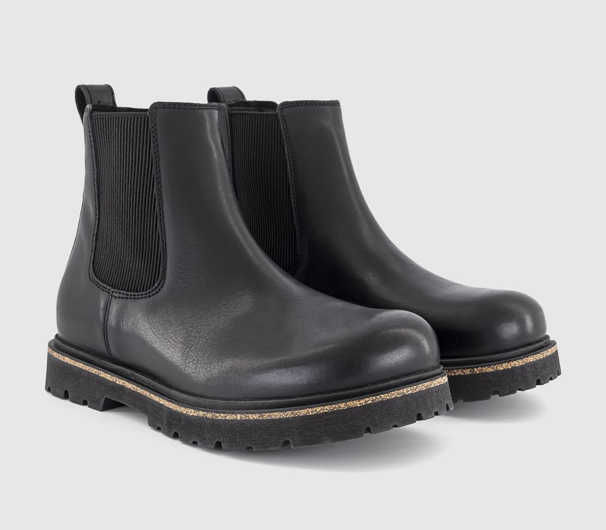 BIRKENSTOCK Highwood Chelsea Boots Black - Men's Casual Shoes