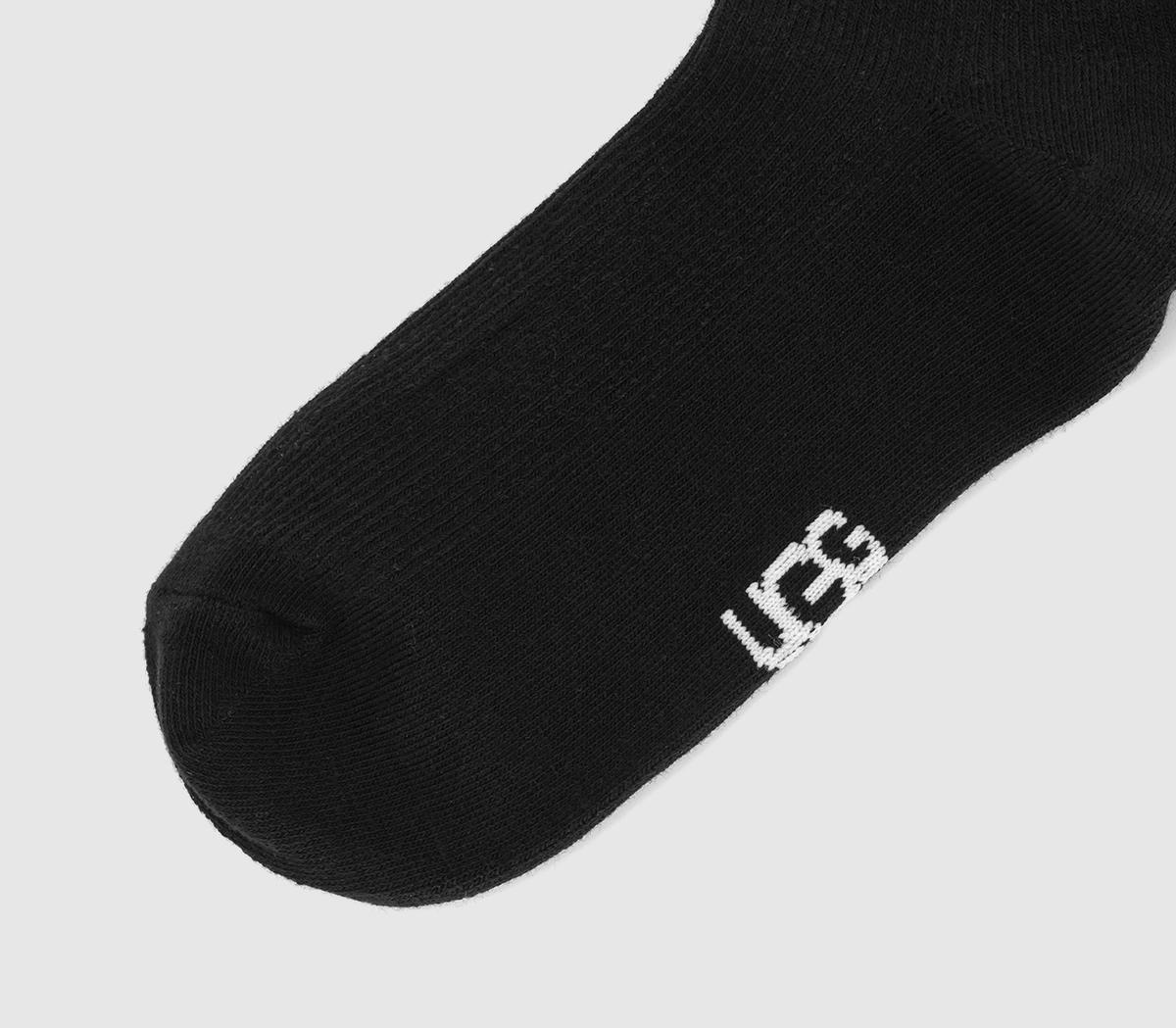 UGG Karsyn Lettuce Edge Socks Black - Socks