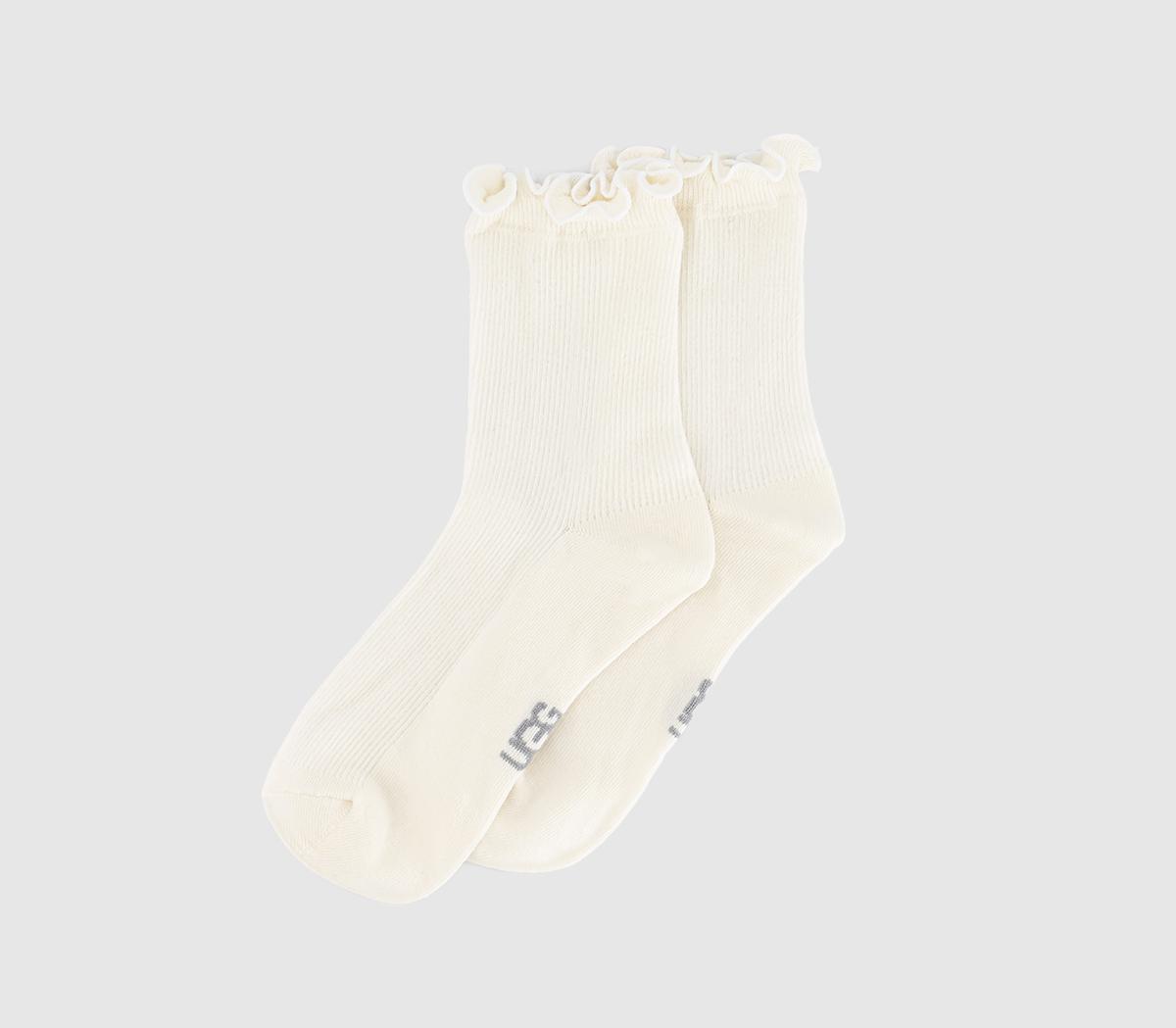 UGGKarsyn Lettuce Edge Socks UGGKarsyn Lettuce Edge SocksWhite