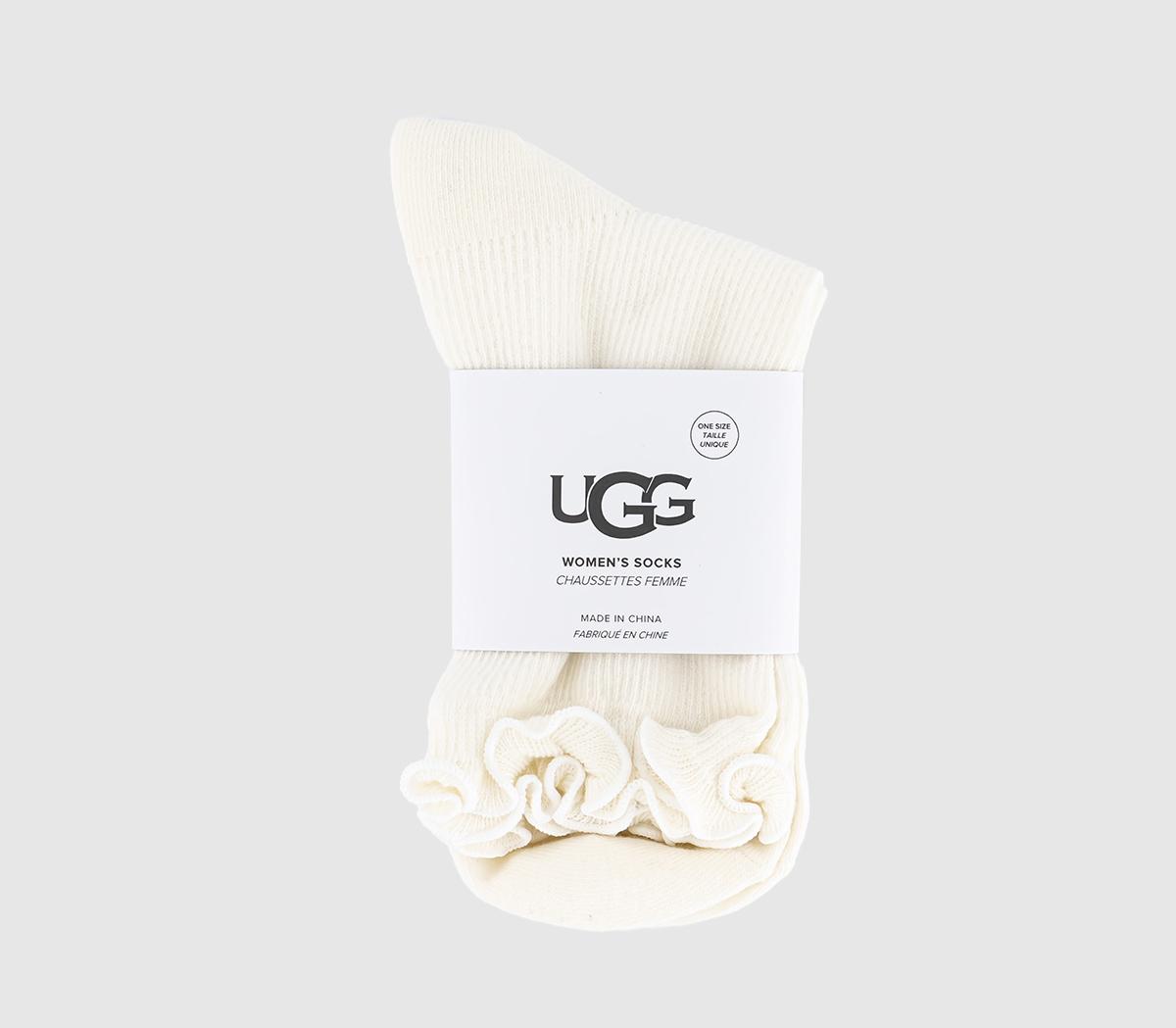 UGGKarsyn Lettuce Edge Socks UGGKarsyn Lettuce Edge SocksWhite