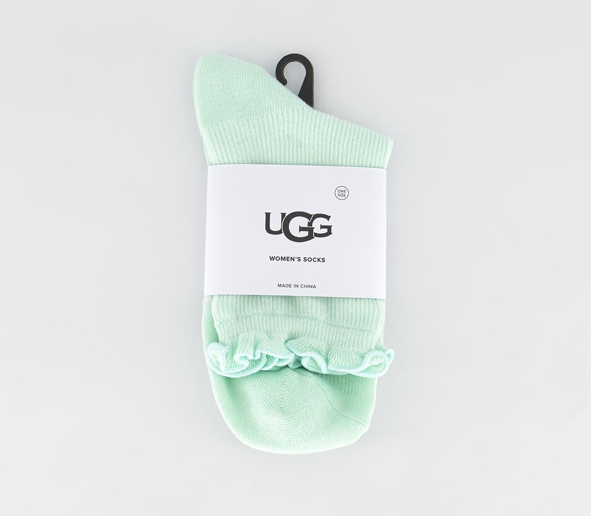 UGG Karsyn Lettuce Edge Socks Misty Jade Socks