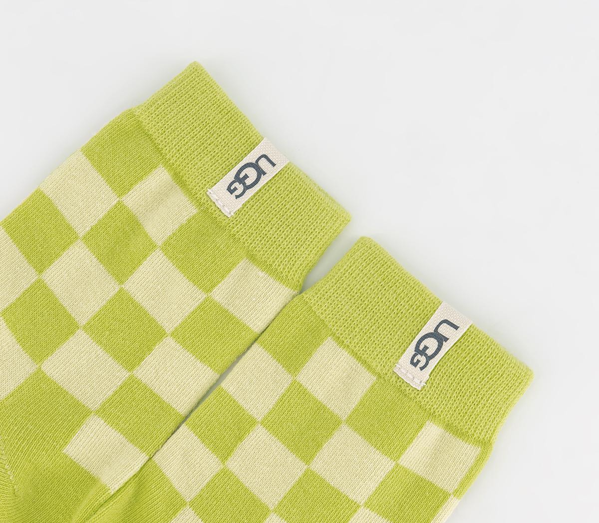 UGG Teslin Quarter Socks UGG Teslin Quarter Socks Honeycomb Vibrant Green