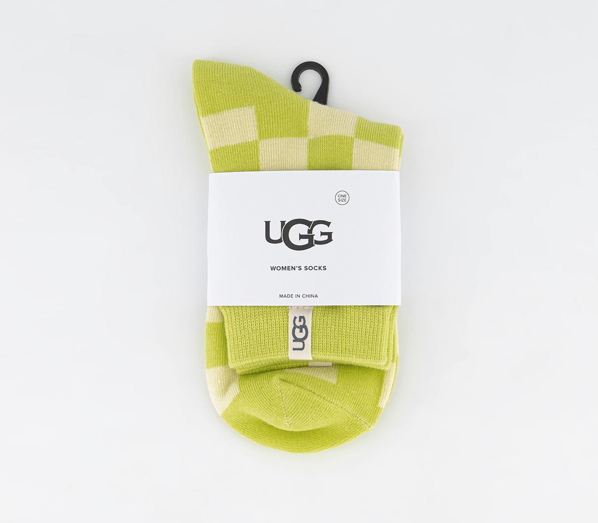 UGG Teslin Quarter Socks UGG Teslin Quarter Socks Honeycomb Vibrant Green