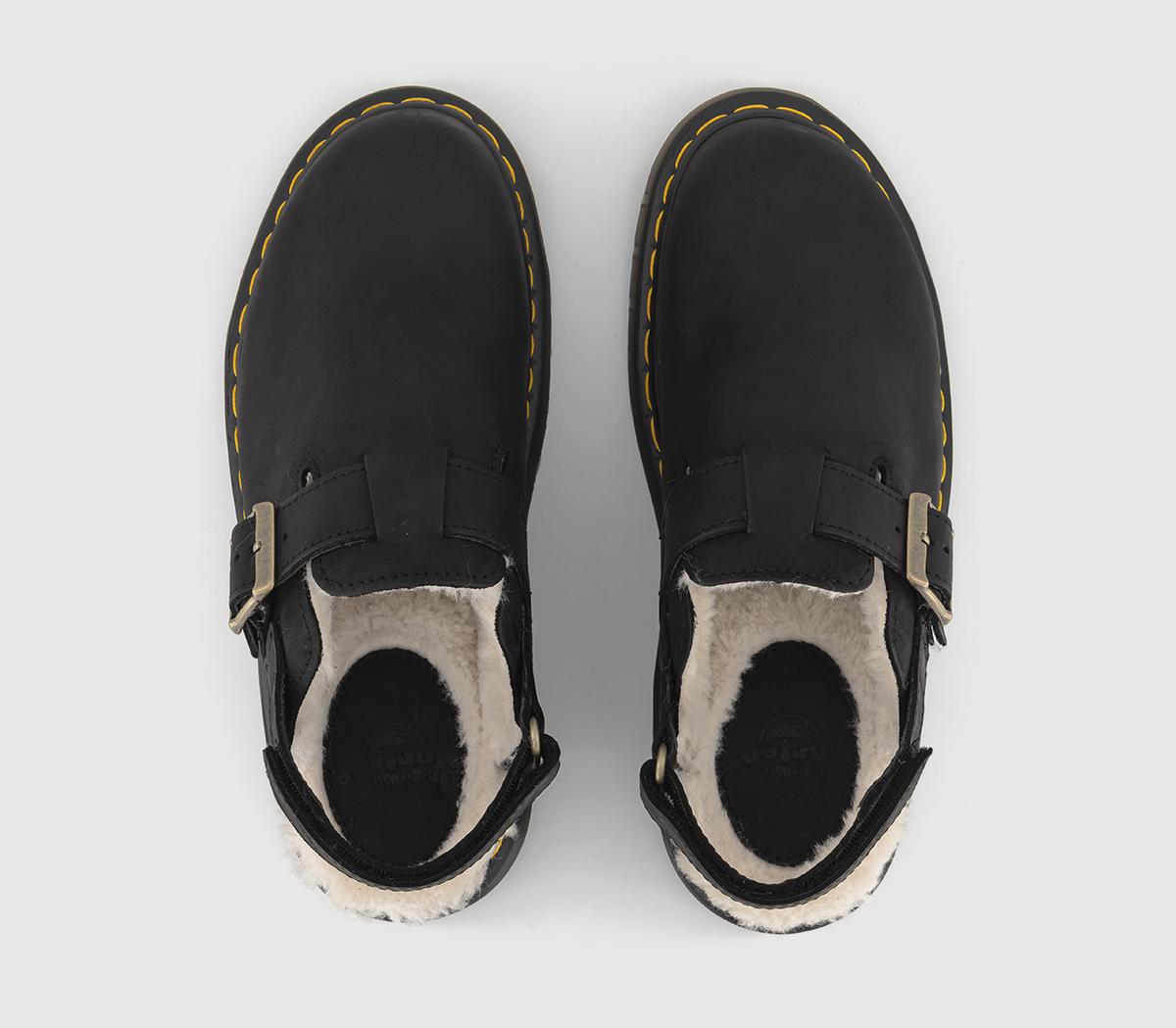 Dr. MartensJorge II Fur Lined MulesBlack