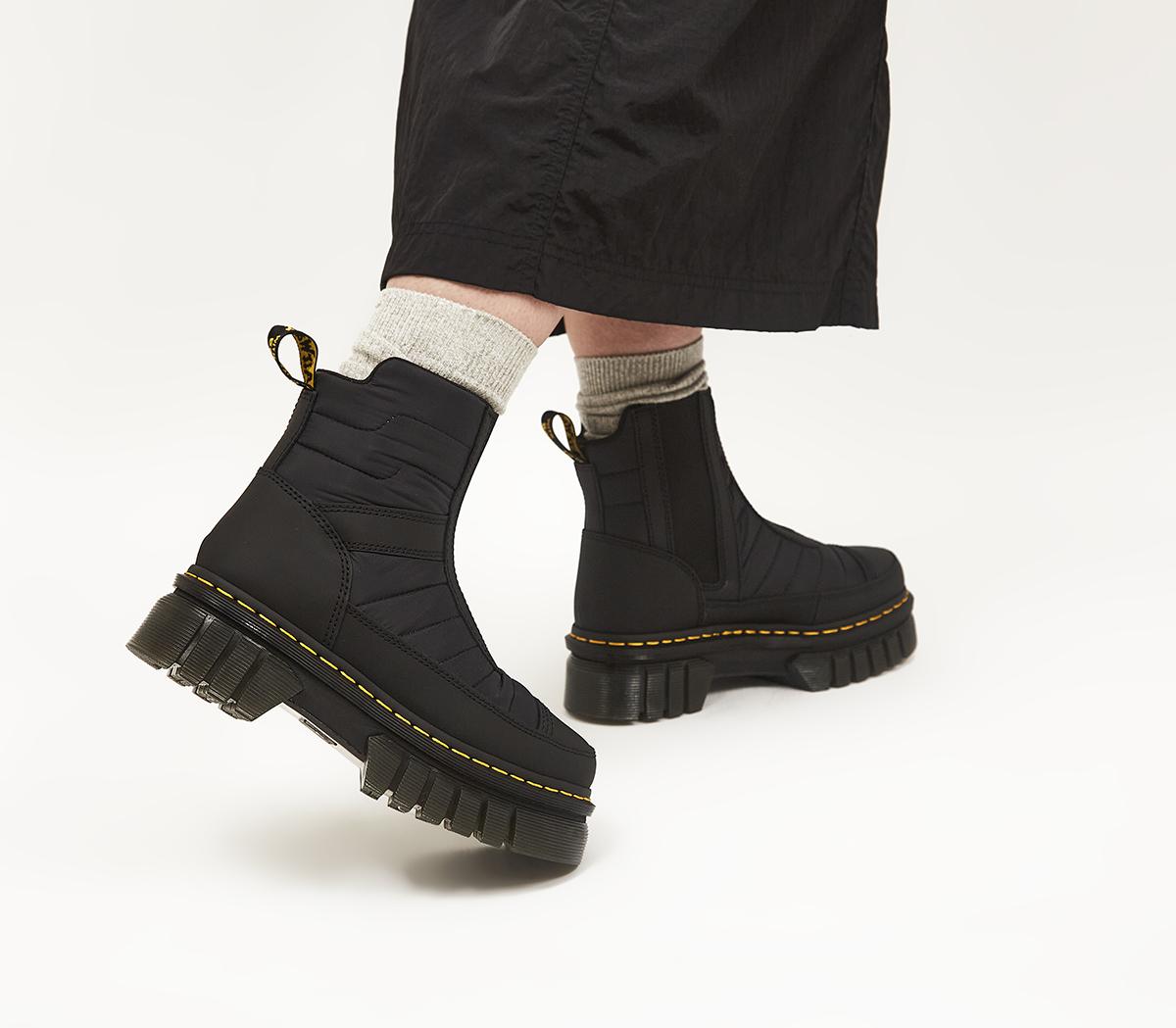 Dr. Martens Audrick Chelsea Quilted Boots Black - Women's Boots