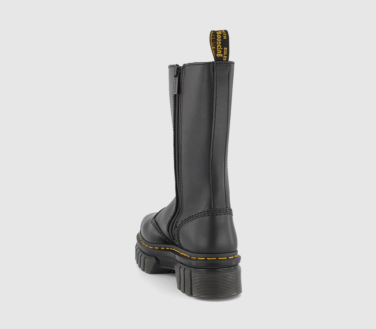 Dr. Martens Audrick Chelsea Tall Boots Black Nappa Lux