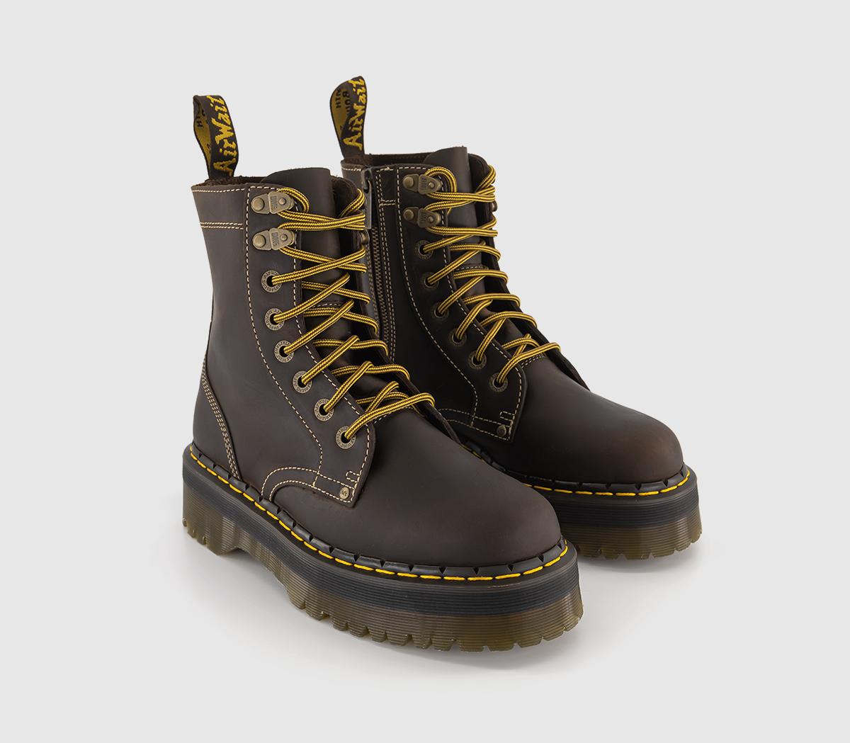 Dr. Martens Jadon Archives Dr. Martens Jadon Archives Dark Brown Crazy Horse