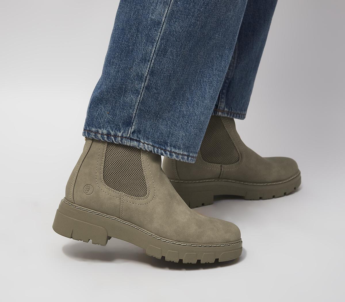 EARTHADDICTEarth Addict: Afra Cleated Chelsea BootsBeige