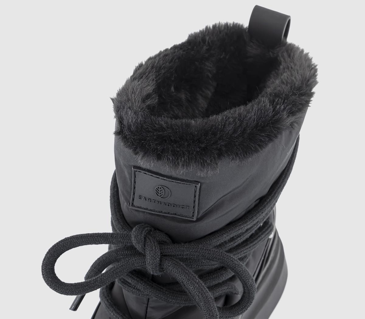 EARTHADDICTEarth Addict: Eira Warm Lined Snow BootsBlack