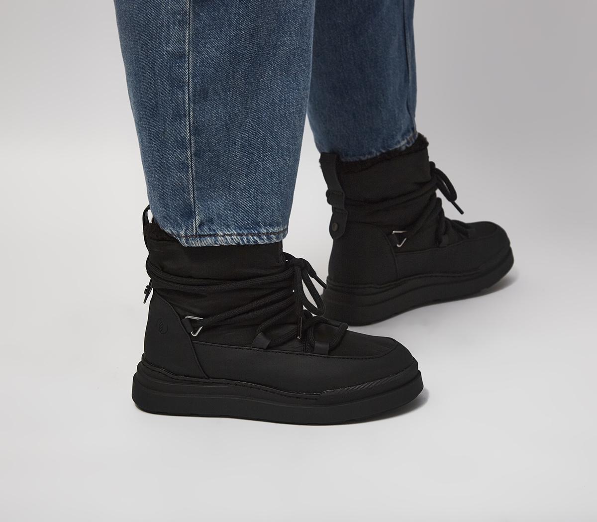 EARTHADDICT Earth Addict: Eira Warm Lined Snow Boots Black - Women's ...