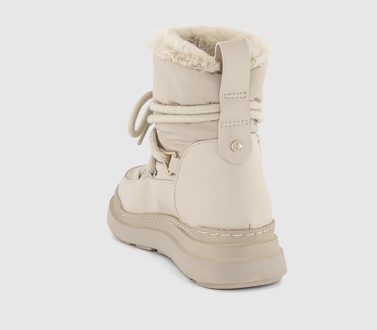 EARTHADDICT Earth Addict: Eira Warm Lined Snow Boots Beige - Women's ...