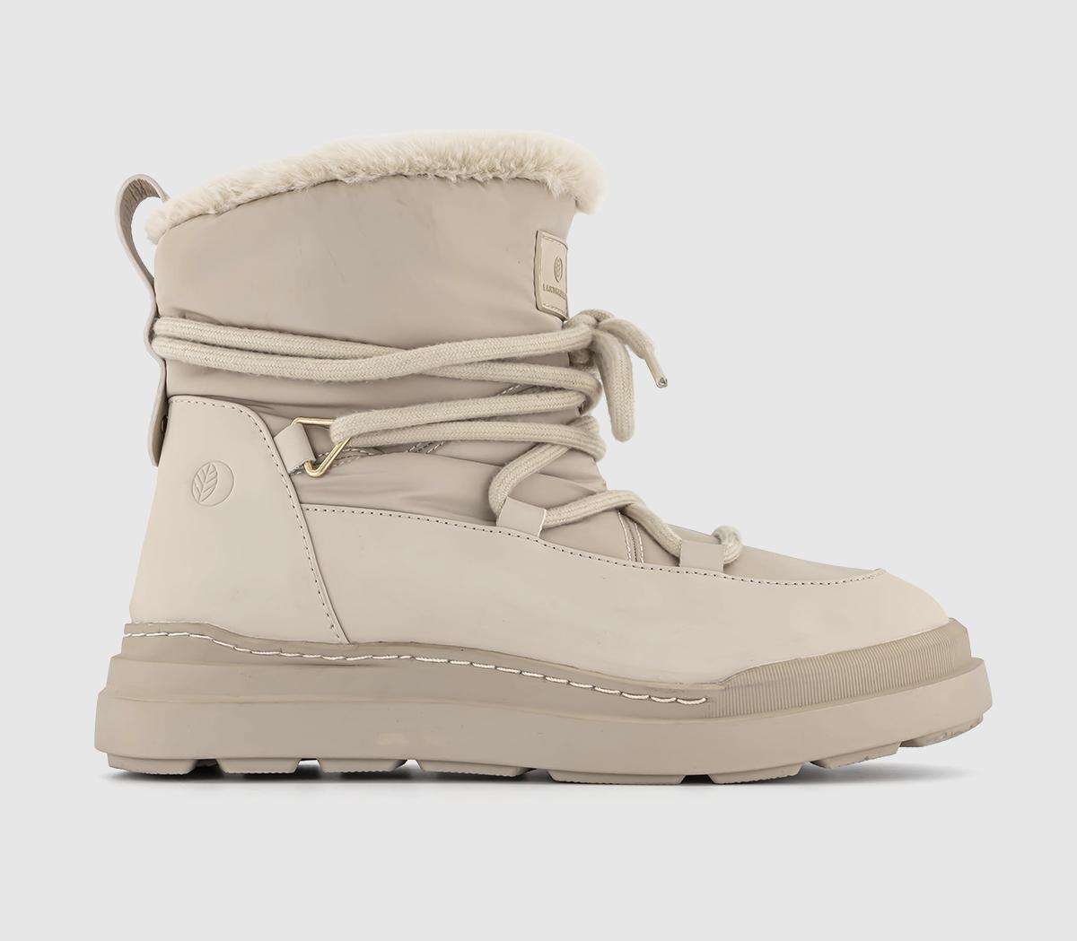 Earth Addict: Eira Warm Lined Snow Boots Beige Natural