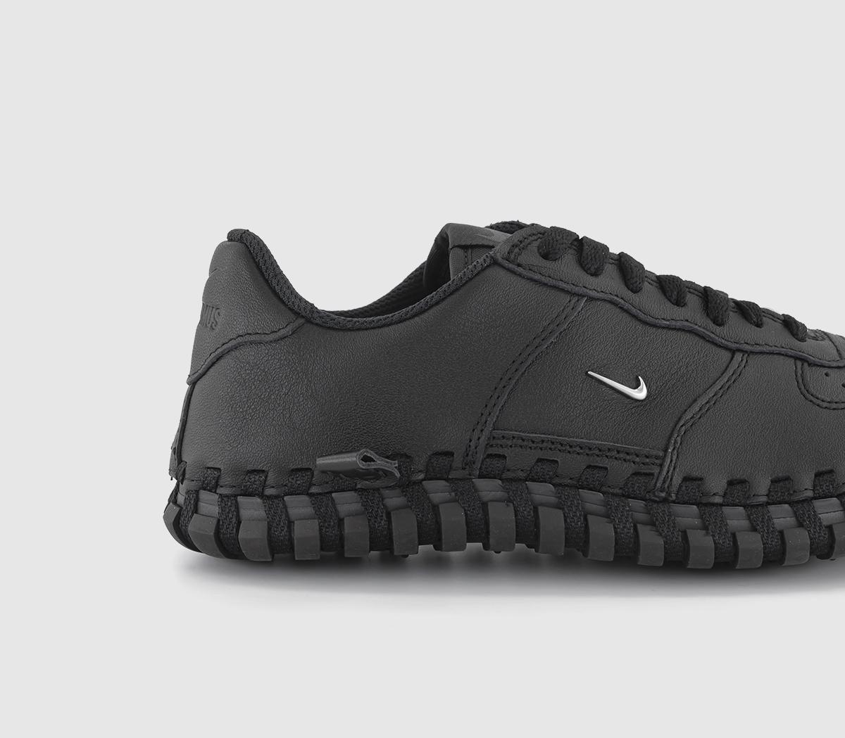 NikeJ Force 1 Low Trainers Black Metallic Silver Black Anthracite