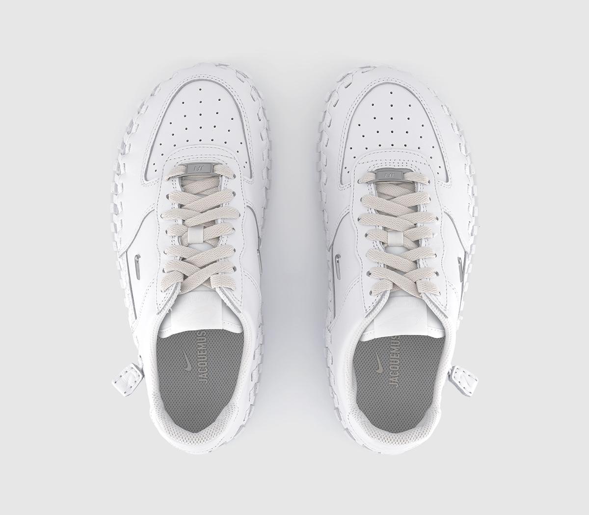 NikeJ Force 1 Low TrainersWhite Metallic Silver White Phantom