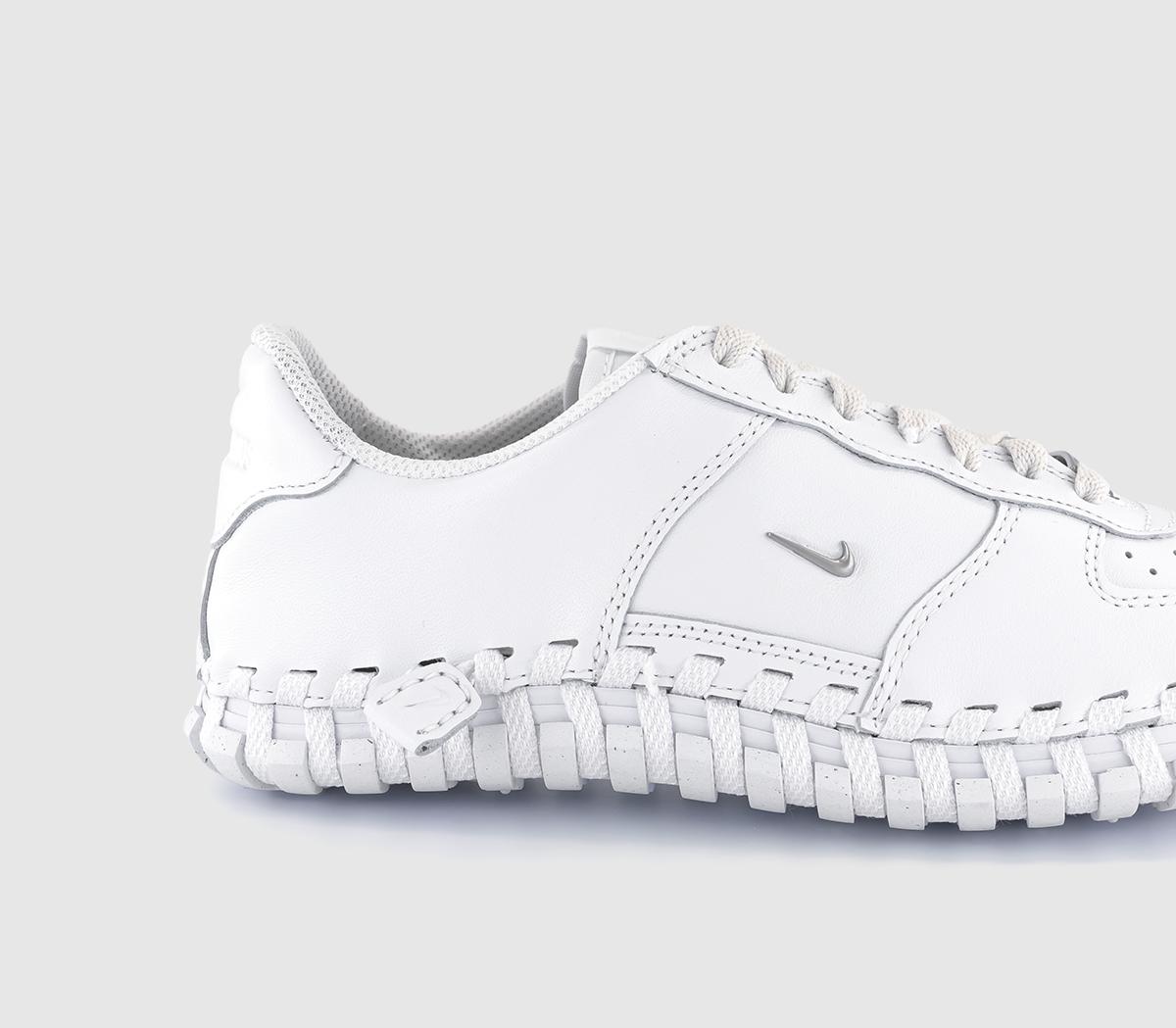 NikeJ Force 1 Low TrainersWhite Metallic Silver White Phantom