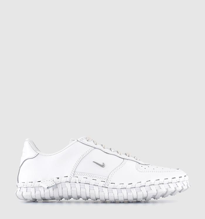 Nike J Force 1 Low Trainers White Metallic Silver White Phantom