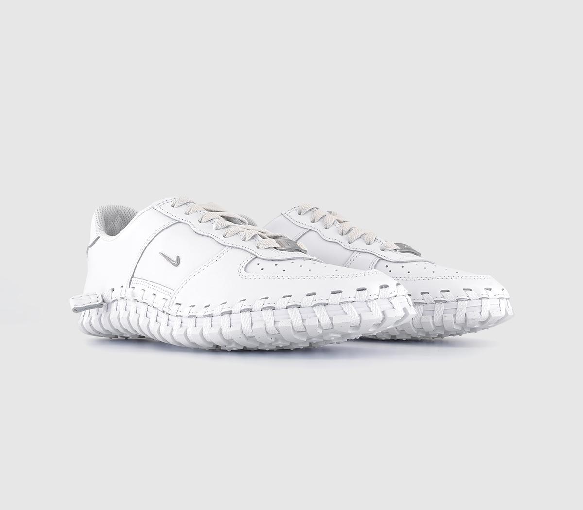 NikeJ Force 1 Low TrainersWhite Metallic Silver White Phantom