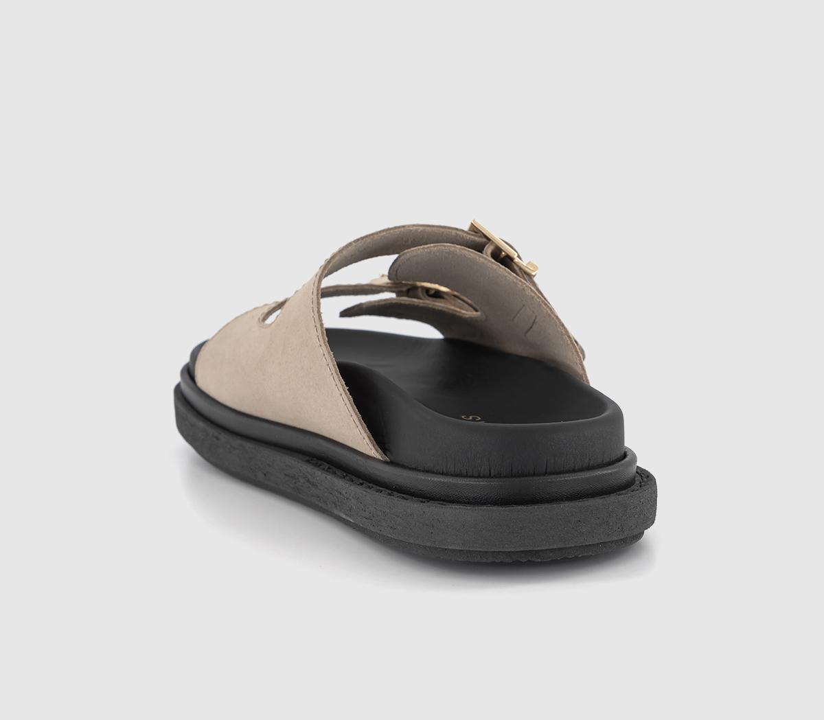 ALOHASBuckle Strap SandalsTaupe