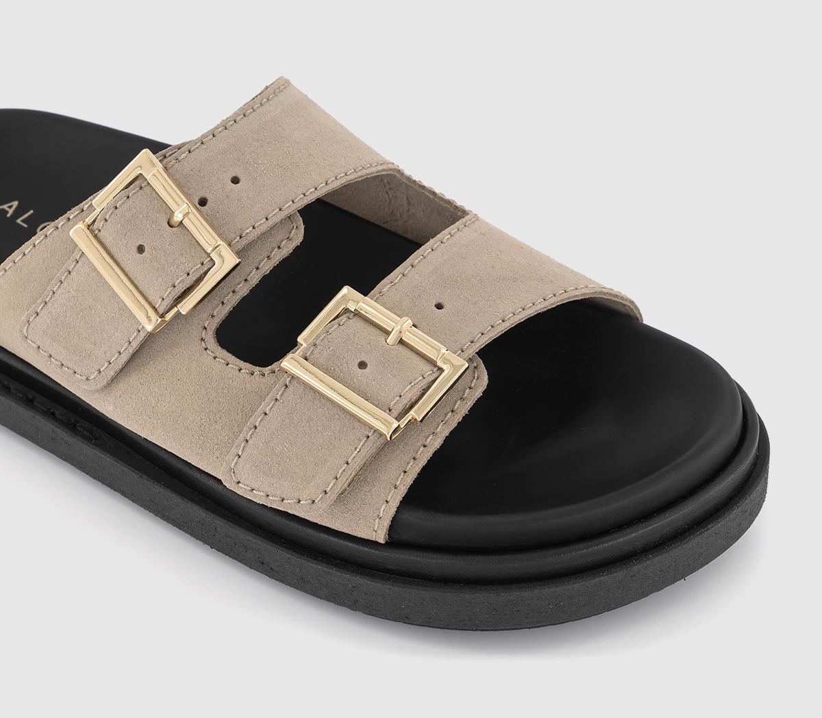 ALOHASBuckle Strap SandalsTaupe