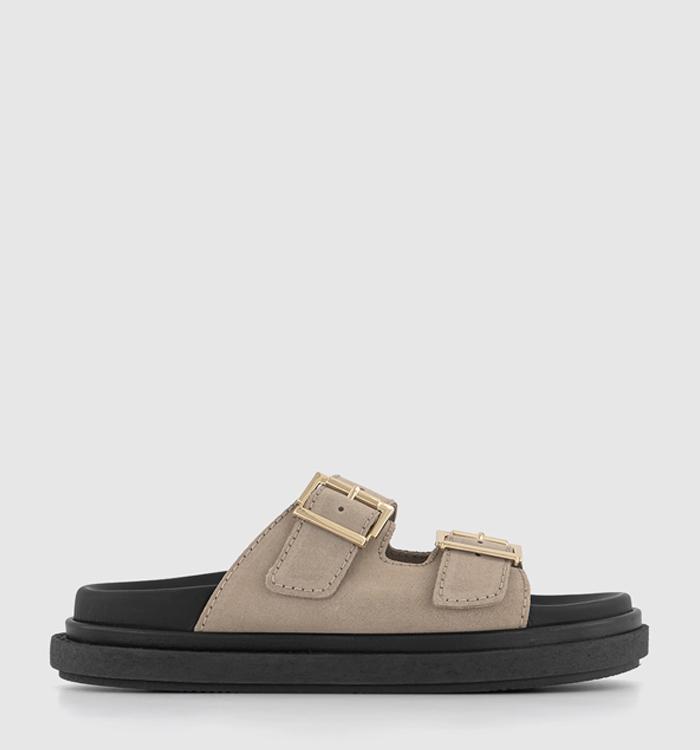 ALOHAS Buckle Strap Sandals Taupe