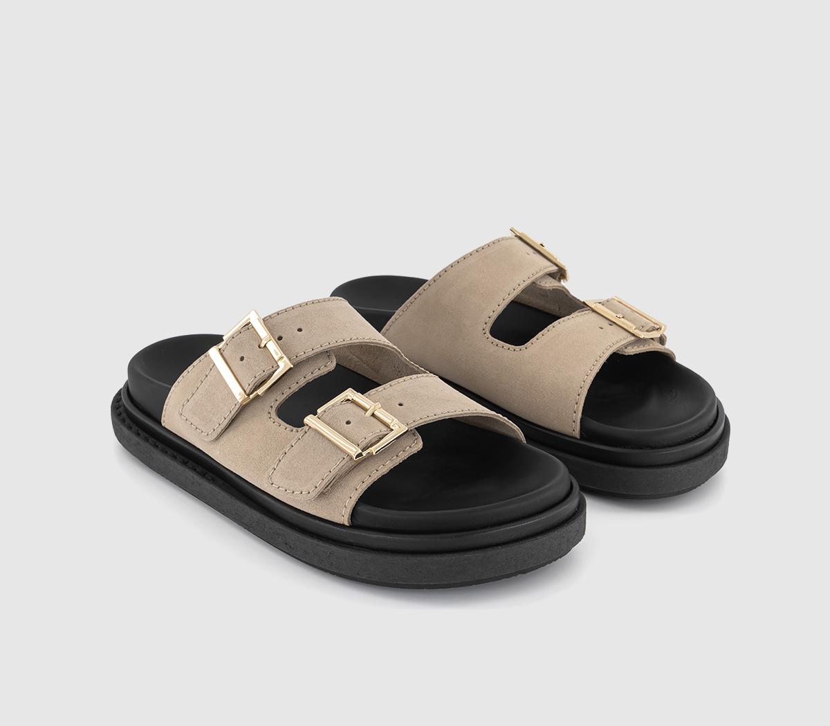 ALOHASBuckle Strap SandalsTaupe