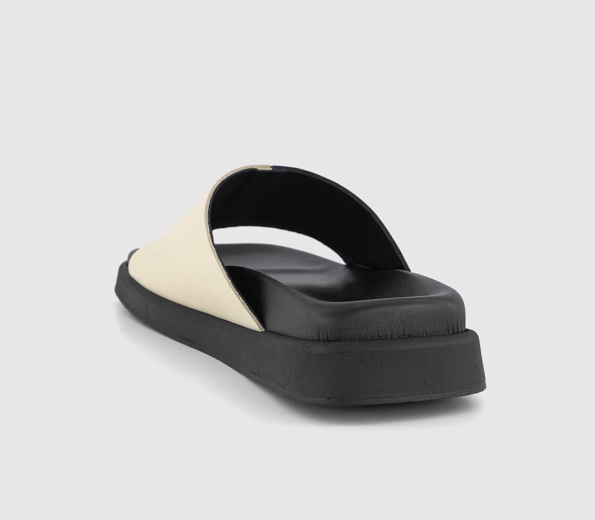 ALOHASToe Ring Bicolour Slip On Sandals ALOHASToe Ring Bicolour Slip On SandalsBlack Ivory