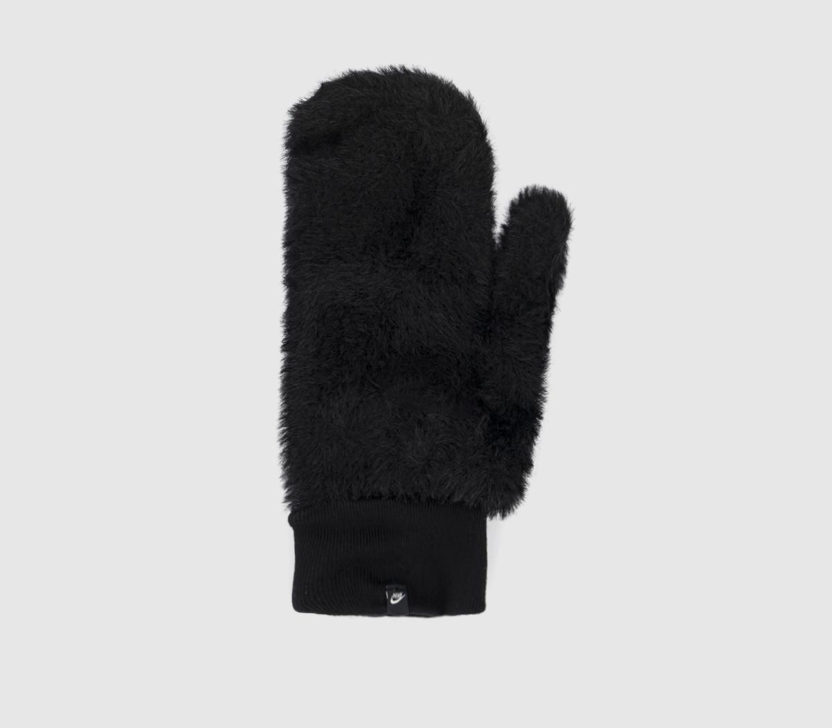 Nike Plush Knit Mittens Nike Plush Knit Mittens Black White