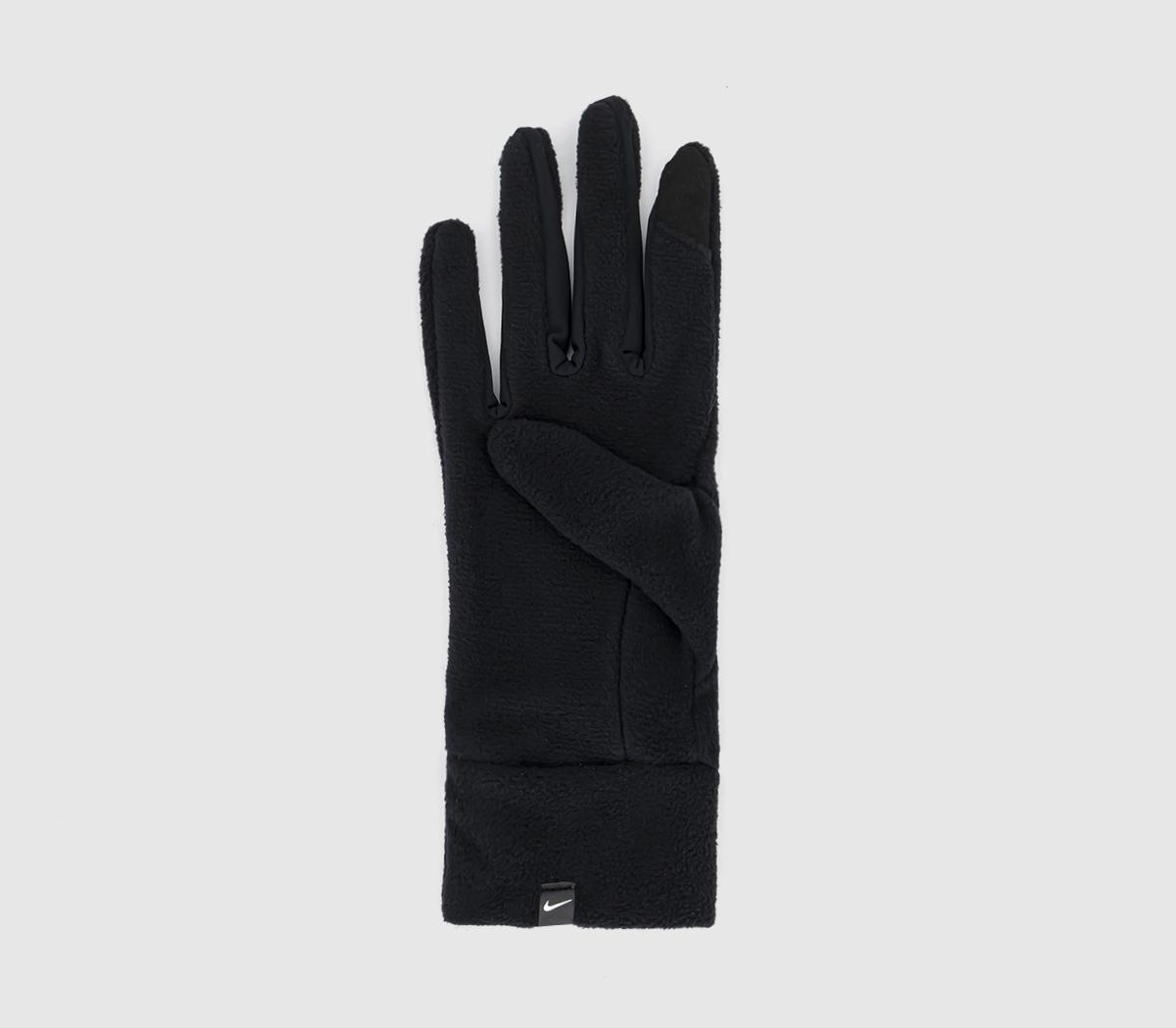 Nike Fleece Hat And Glove Set Nike Fleece Hat And Glove Set Black Black Silver