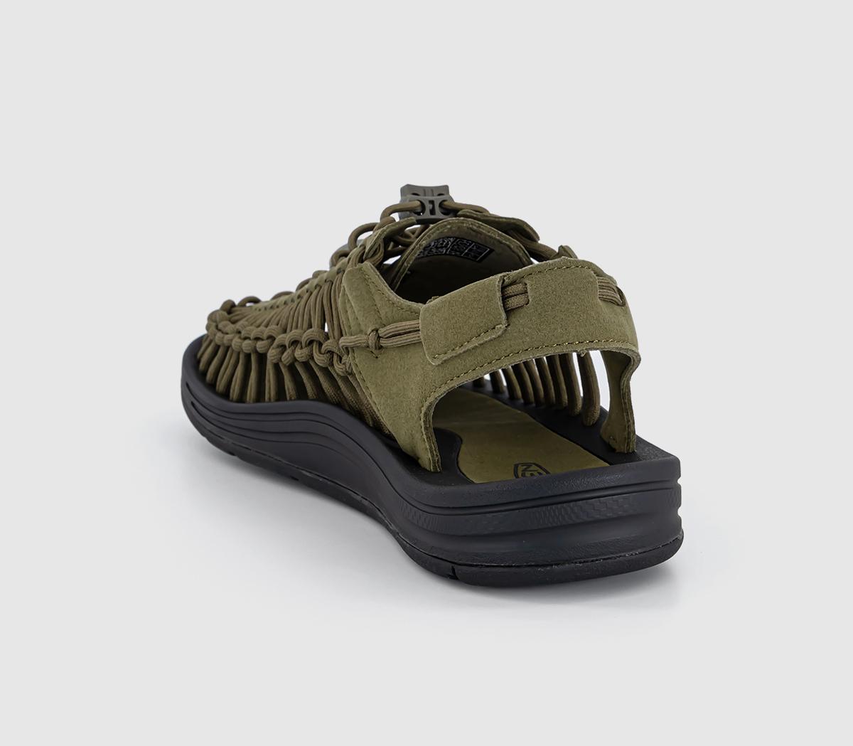 KEENUneek Sandals Dark Olive Black