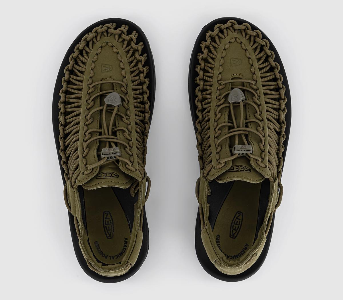 KEENUneek Sandals Dark Olive Black