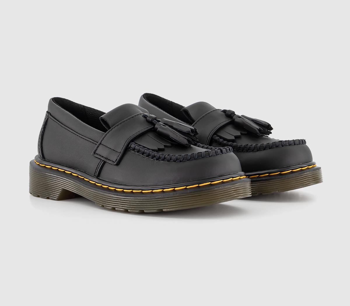 Dr. Martens Adrian Junior Loafers Black, 10 Youth