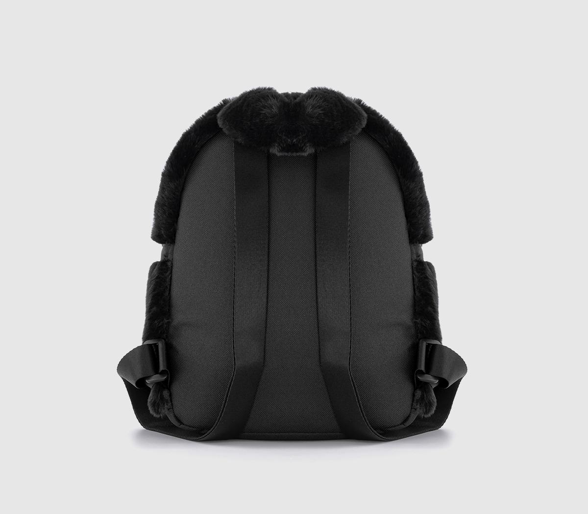 NikeNike Faux Fur Mini Backpack 6lBlack Black White