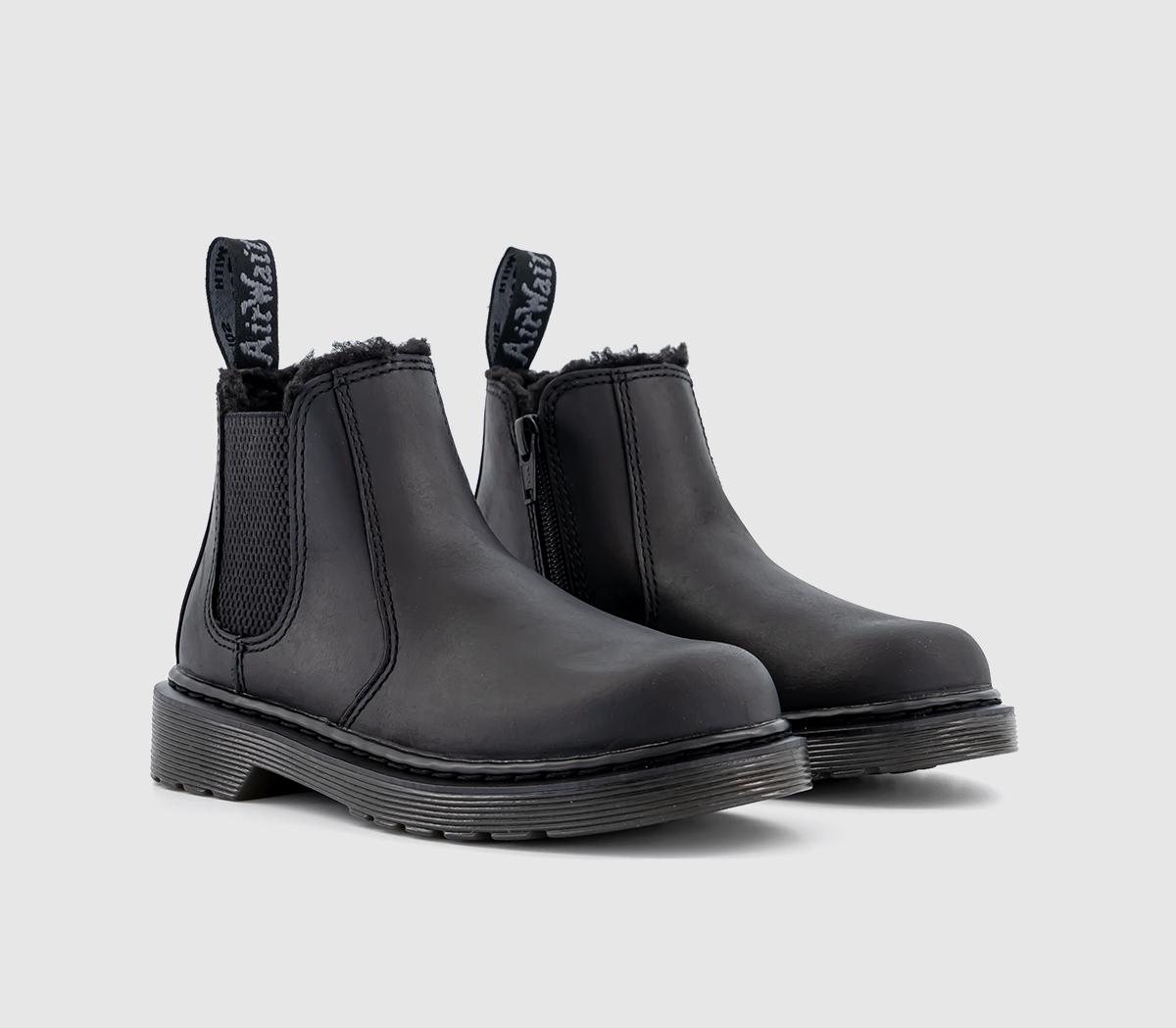 Dr. Martens Kids 2976 Leonore Junior Boots Black, 13 Youth