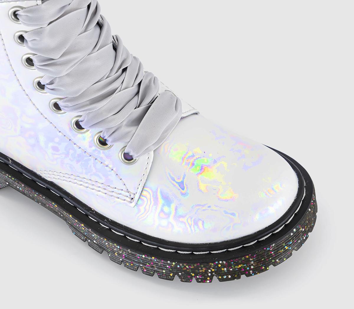 Dr. Martens1460 Bex Junior BootsWhite Opalescent Shimmer