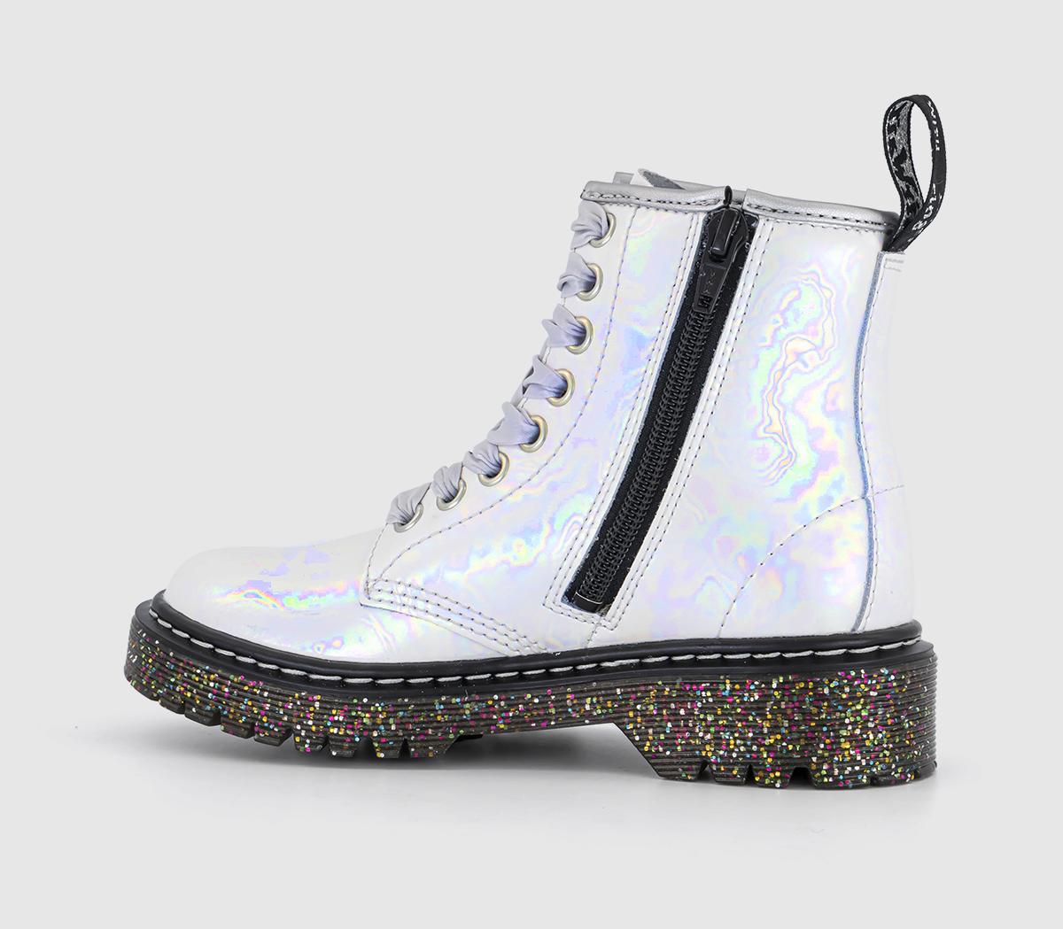 Dr. Martens1460 Bex Junior BootsWhite Opalescent Shimmer
