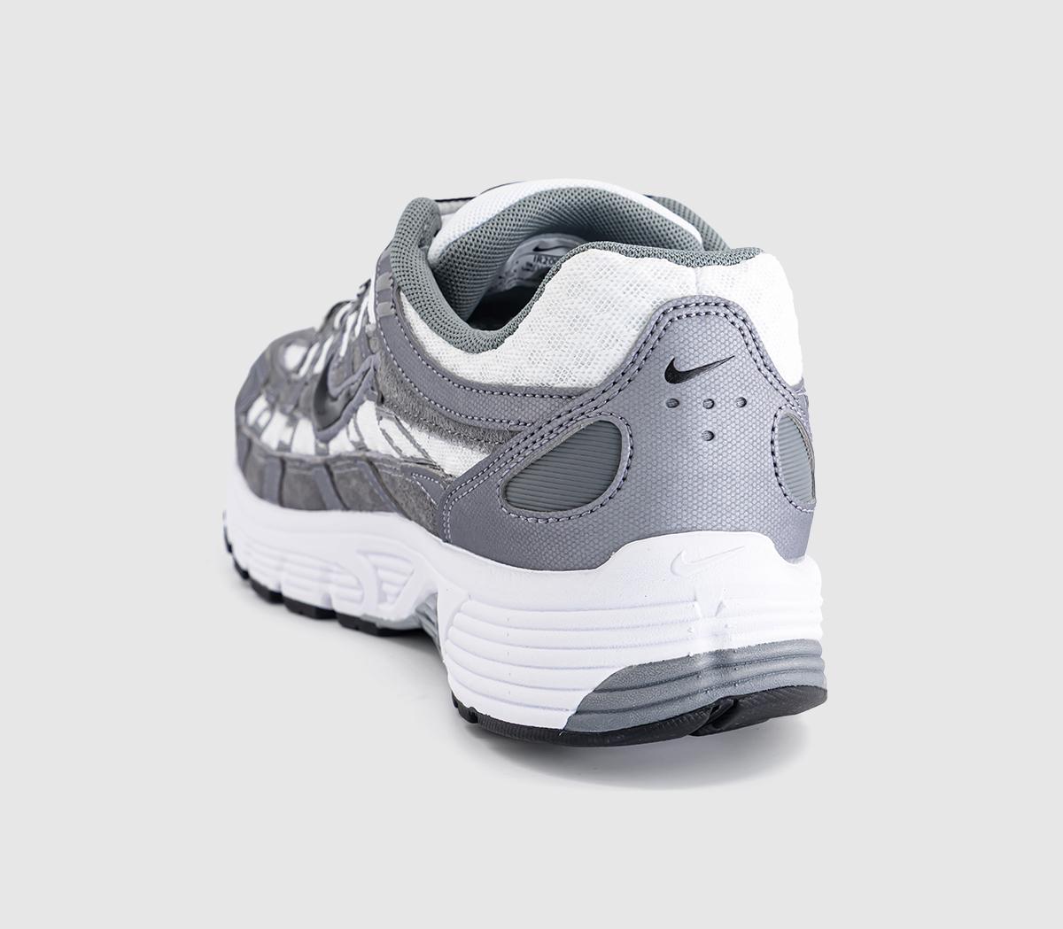 NikeP-6000 TrainersWhite Black Metallic Cool Grey Cool Grey