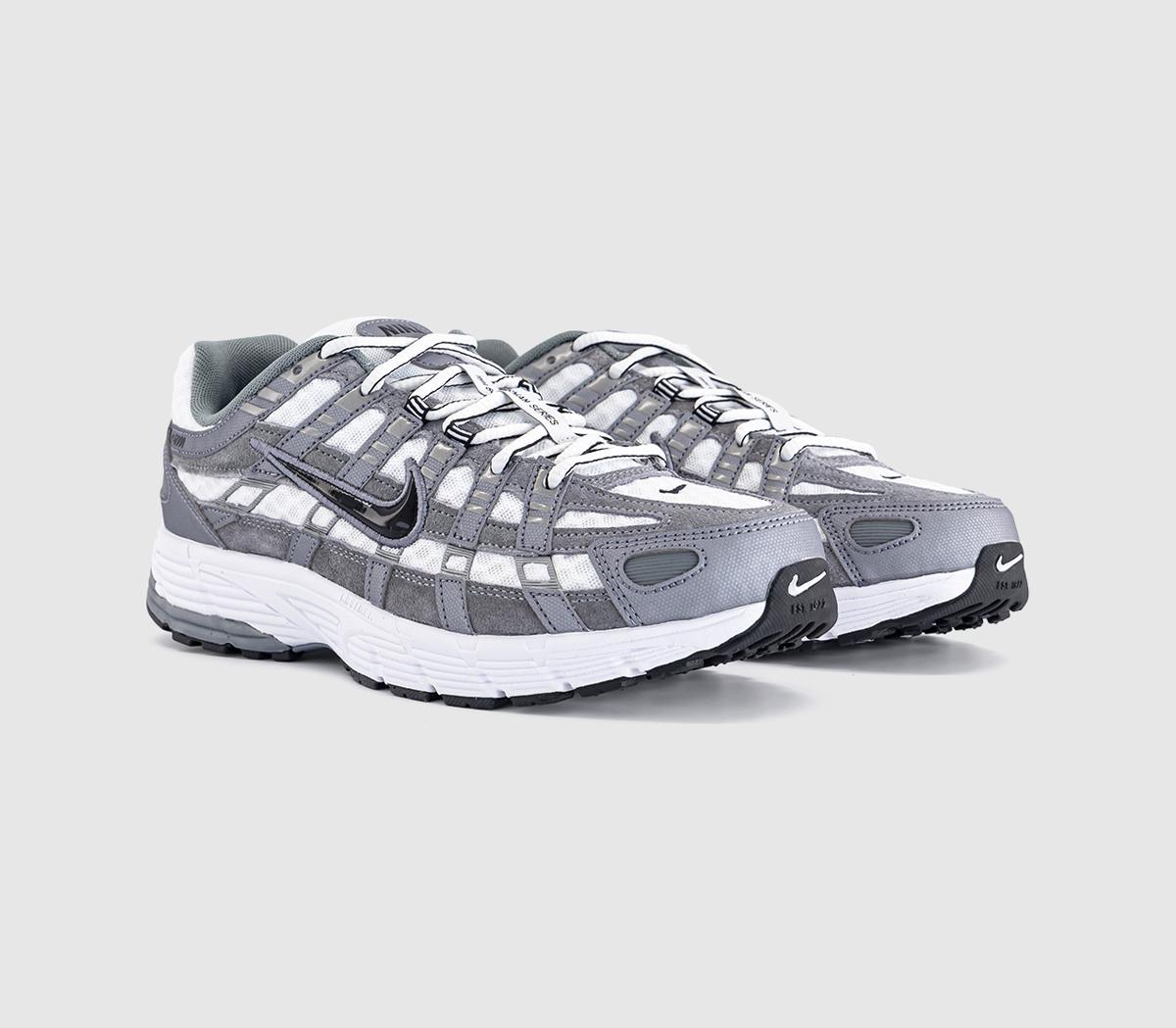 NikeP-6000 TrainersWhite Black Metallic Cool Grey Cool Grey