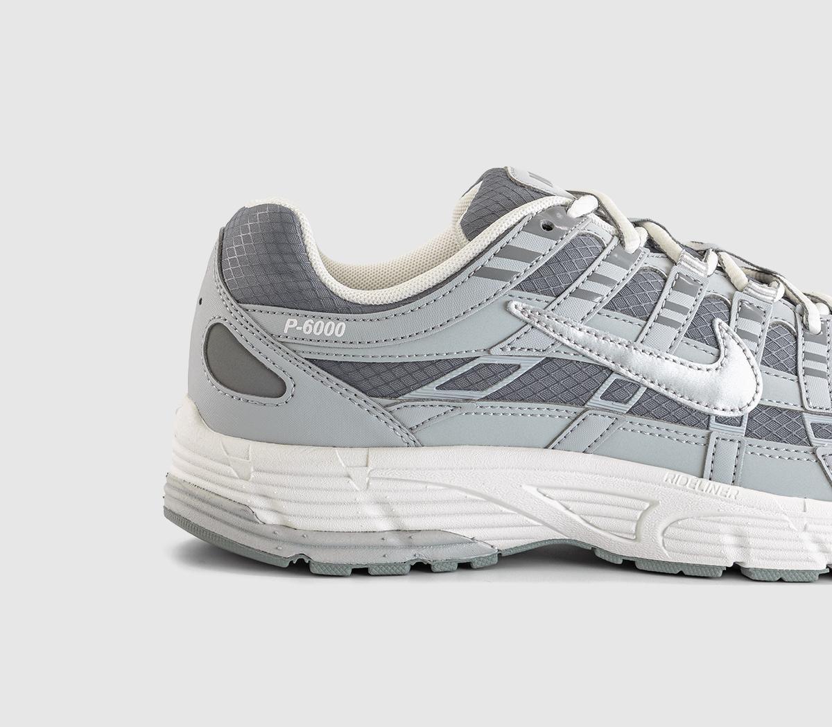 NikeP-6000 TrainersLight Smoke Grey Metallic Silver Phantom