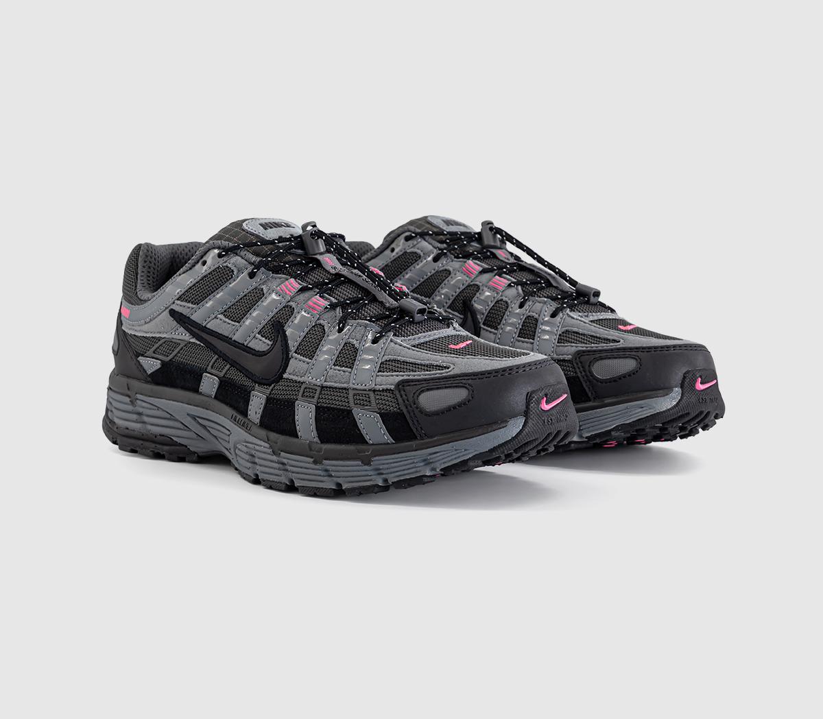 NikeP-6000 TrainersMedium Ash Black Iron Grey Hyper Pink
