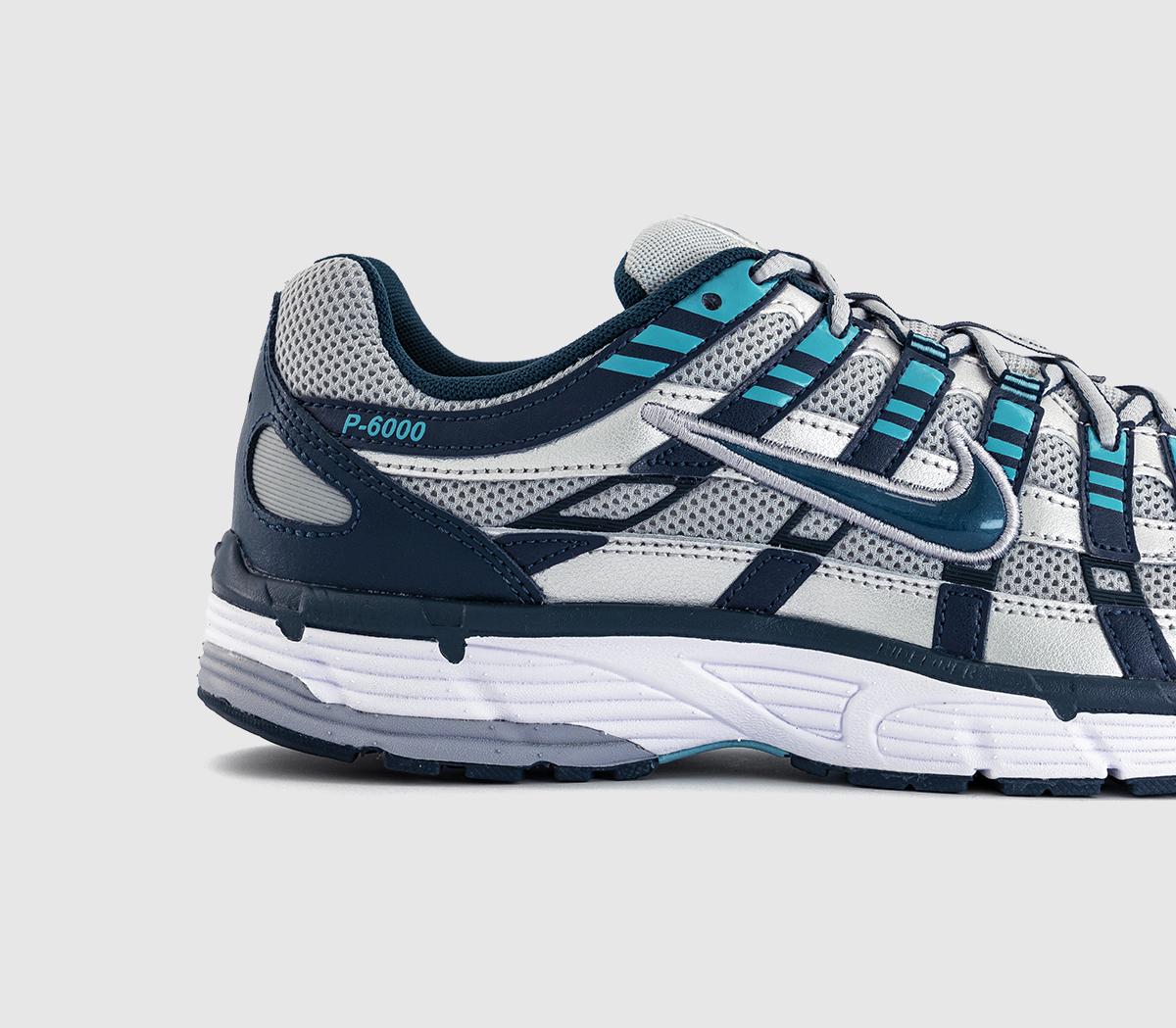 Nike P-6000 Trainers Nike P-6000 Trainers Armory Navy Metallic Silver Silver