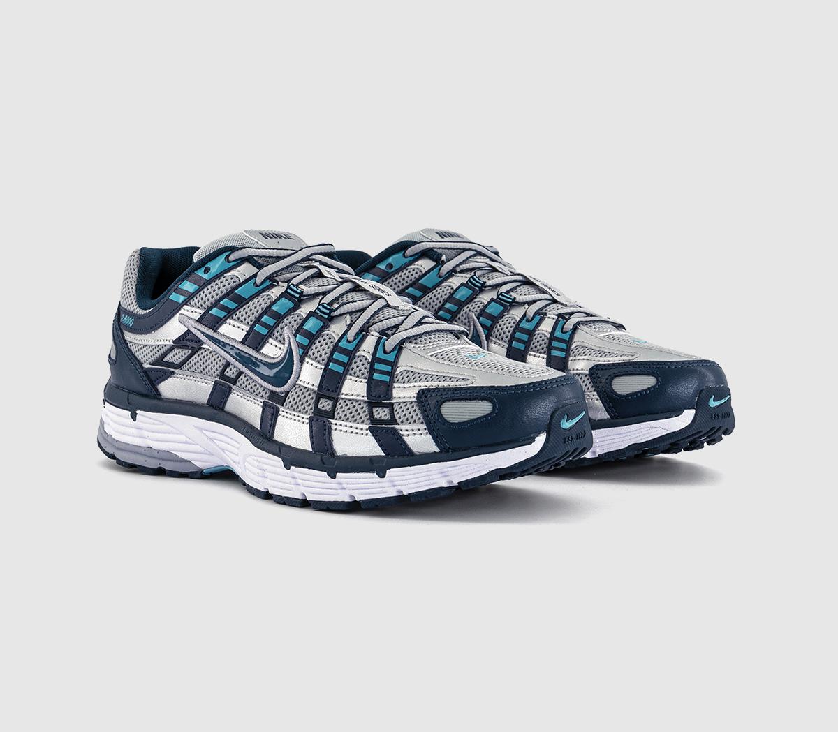 Nike P-6000 Trainers Nike P-6000 Trainers Armory Navy Metallic Silver Silver