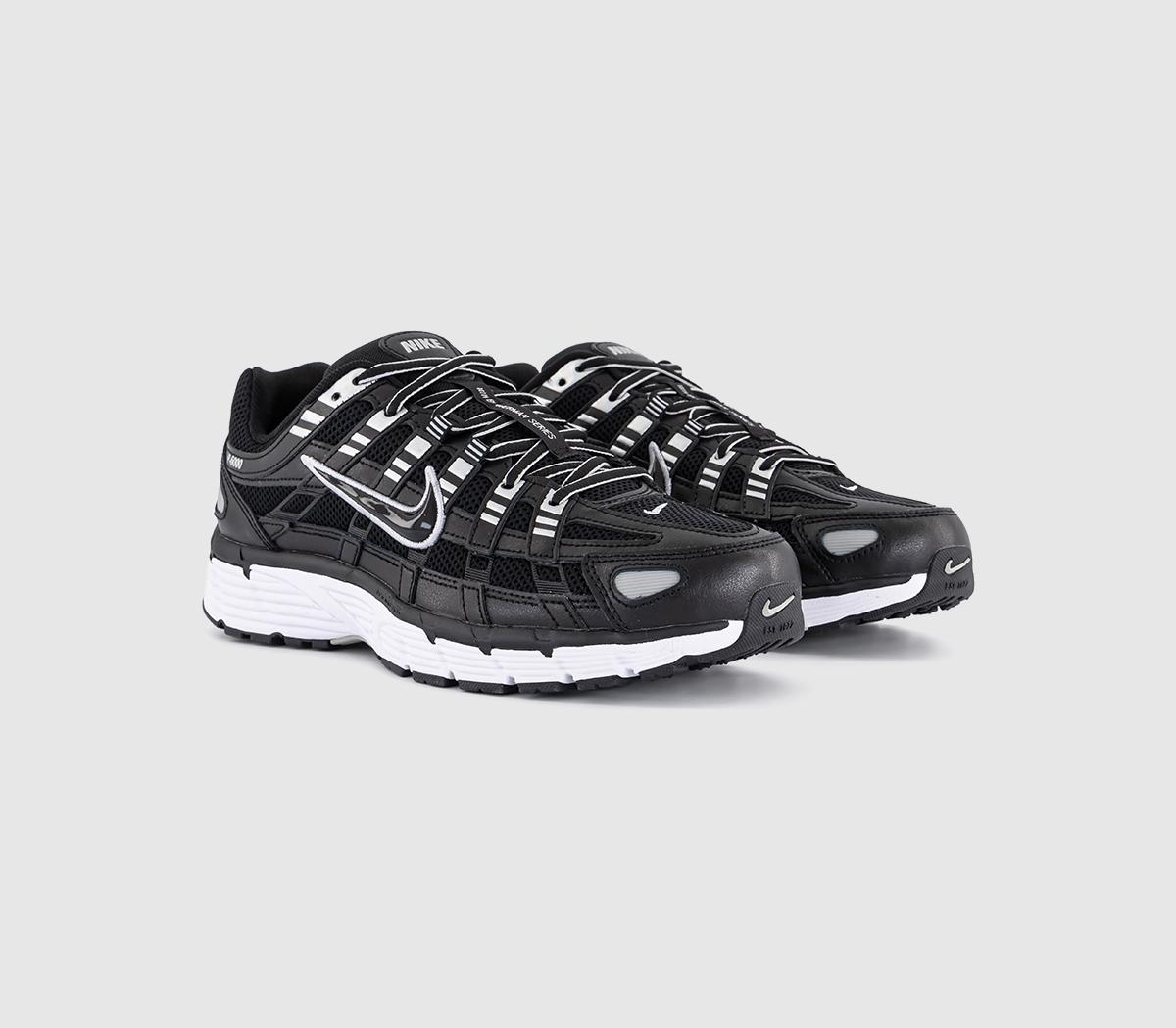 Nike P-6000 Trainers Nike P-6000 Trainers Black Black White Metallic Silver