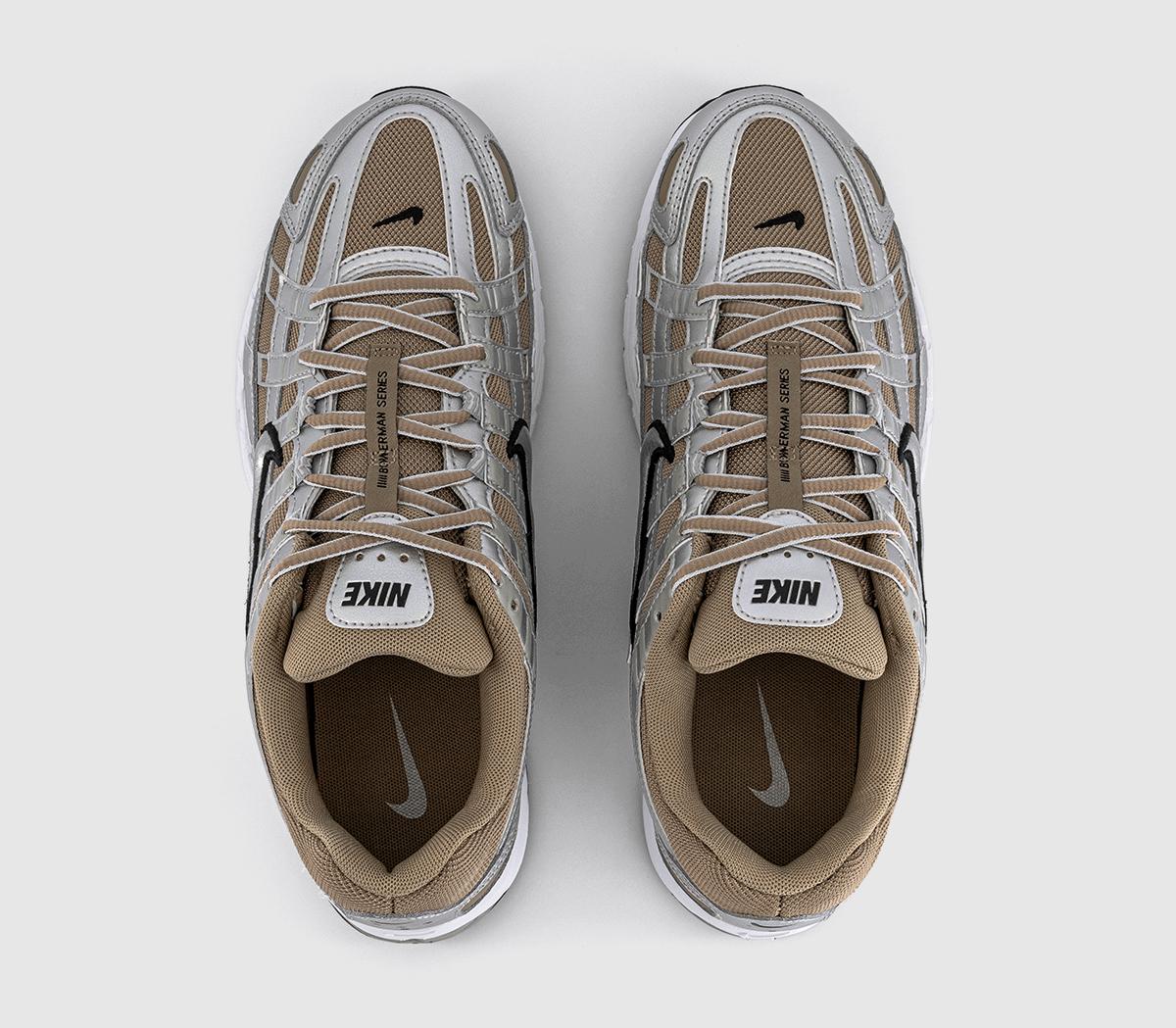 Nike P-6000 Trainers Nike P-6000 Trainers Khaki Metallic Silver Metallic Platinum