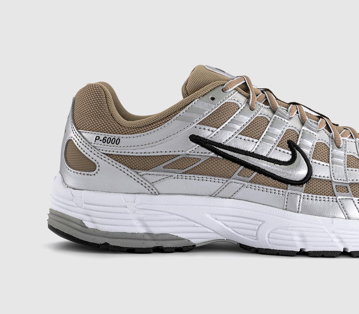Nike P-6000 Trainers Nike P-6000 Trainers Khaki Metallic Silver Metallic Platinum