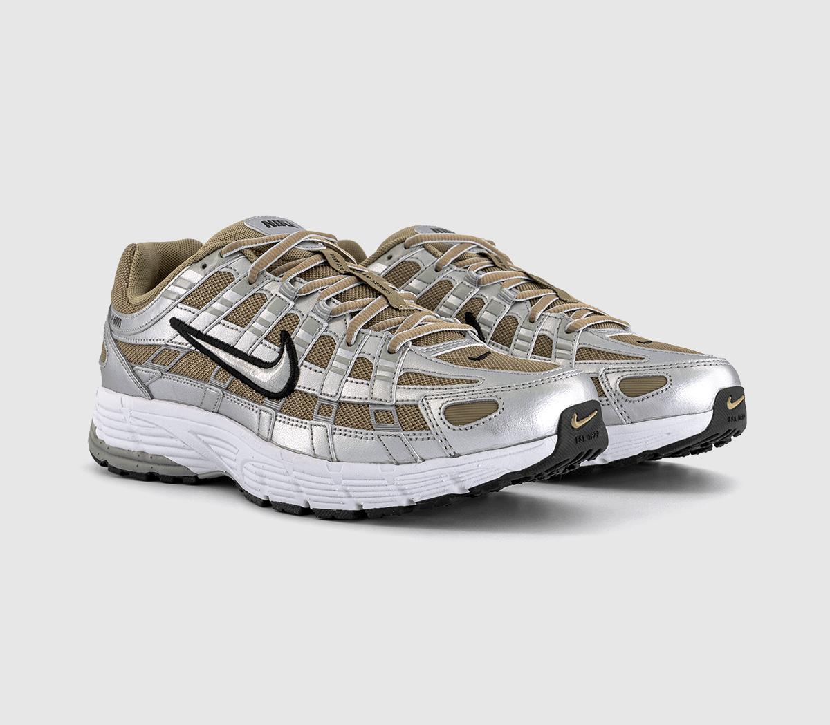 Nike P-6000 Trainers Nike P-6000 Trainers Khaki Metallic Silver Metallic Platinum