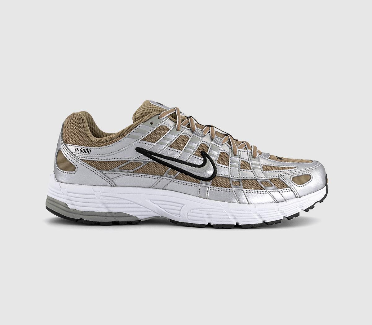 NikeP-6000 Trainers NikeP-6000 TrainersKhaki Metallic Silver Metallic Platinum