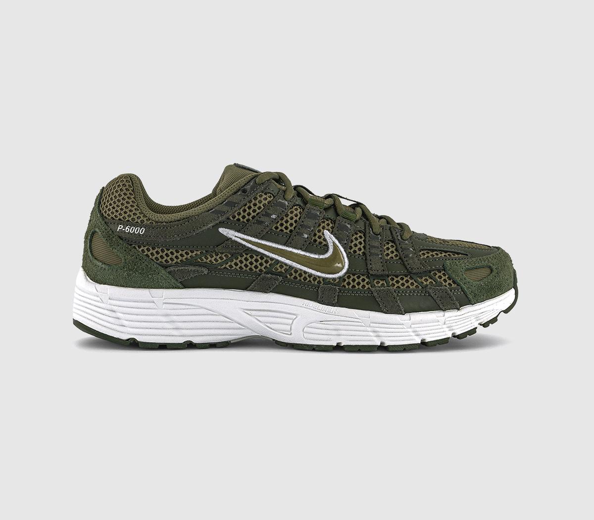 Nike Mens P-6000 Trainers Sequoia Medium Olive Phantom In Green, 8.5