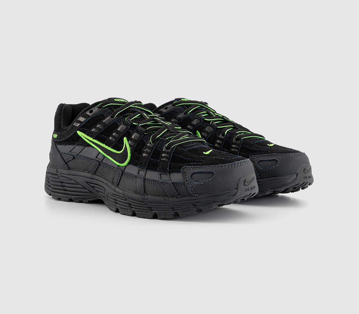 NikeP-6000 TrainersBlack Green Strike Anthracite