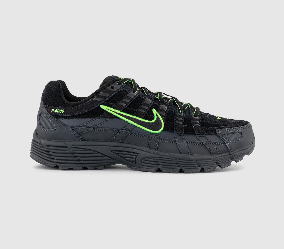 NikeP-6000 TrainersBlack Green Strike Anthracite